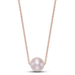 Floating Pink Pearl Necklace