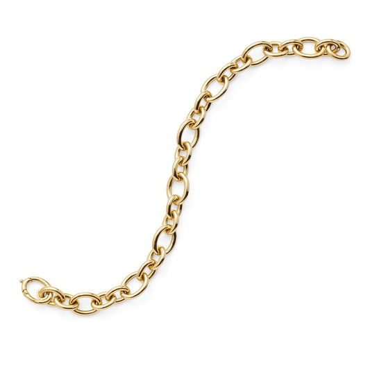 High-Polish Gold Link Bracelet