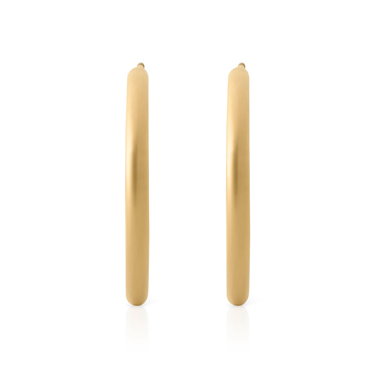 One Inch Gold Hoop Earrings