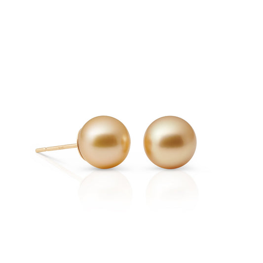 Gump's Signature 9mm Golden South Sea Pearl Earrings