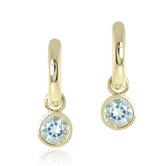 Droplet Earrings in Aquamarine