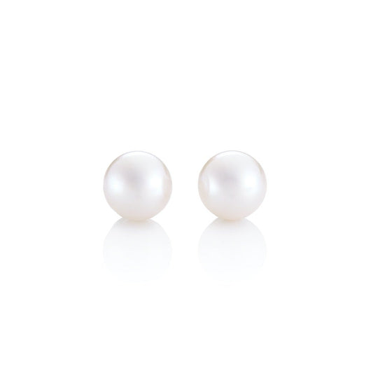 Gump's Signature 7mm White Akoya Pearl Earrings