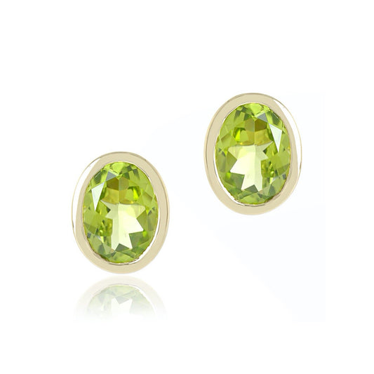 Joan Stud Earrings in Peridot