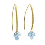 Barbara Heinrich Aquamarine Navette Earrings