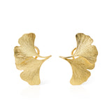 Gudrun Langner Double Ginkgo Earrings