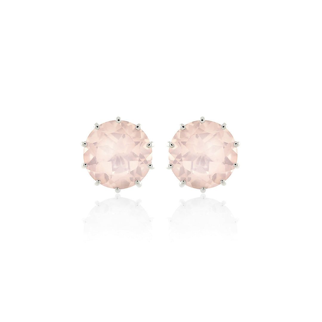 Gump's Signature Dottie Earrings in Rose Quartz