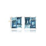 Blue Topaz Mosaic Earrings