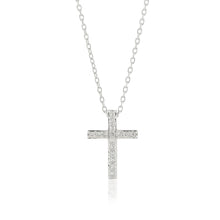 Gump's Signature White Sapphire Cross Pendant Necklace