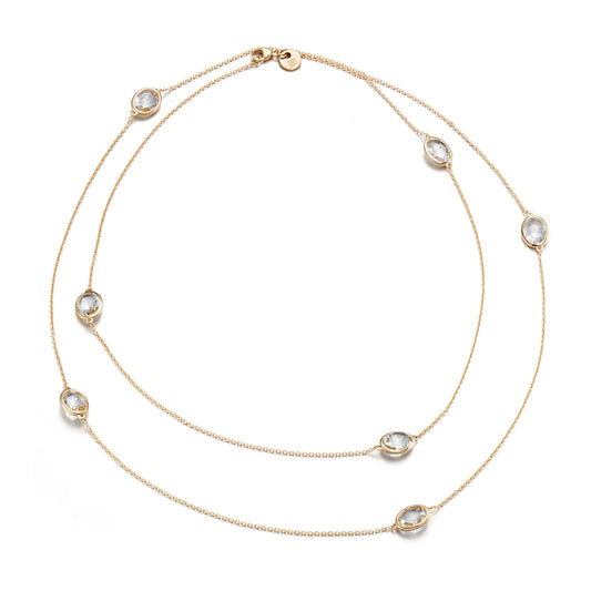 Gump's Signature Station Necklace in White Topaz