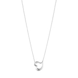 Georg Jensen Silver Love Leaf Pendant Necklace
