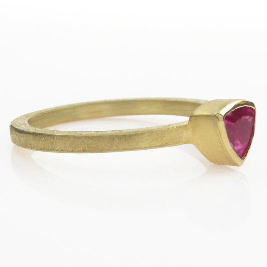Hot Pink Sapphire Stacking Ring