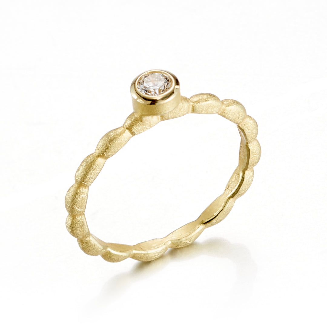 Barbara Heinrich Round Diamond Stacking Ring