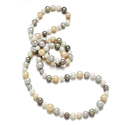 Gump's Signature 7-12mm Multi-Color Tahitian & South Sea Pearl Long Necklace