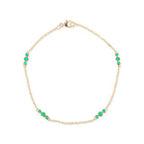 Triplets Bracelet in Emeralds