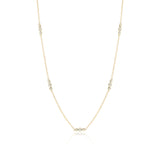 Triplets Necklace in Diamonds