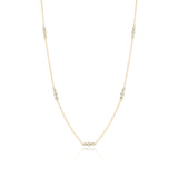 Triplets Necklace in Diamonds