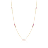 Gump's Signature Triplets Necklace in Pink Sapphires