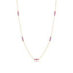 Gump's Signature Triplets Necklace in Pink Sapphires