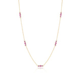 Triplets Necklace in Pink Sapphires