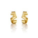 Petra Class Studio Gold Ribbon Earrings