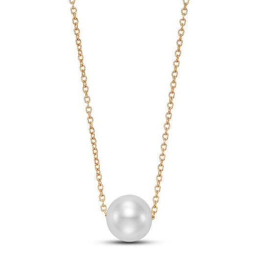 Floating White Pearl Necklace