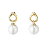 Georg Jensen Magic Pearl & Diamond Earrings