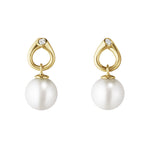 Georg Jensen Magic Pearl & Diamond Earrings