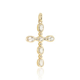 White Topaz Cross Pendant