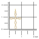 White Topaz Cross Pendant