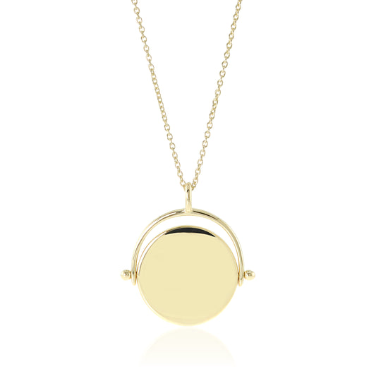 Gump's Signature Gold Swivel Round Pendant Necklace