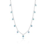 Gump's Signature Swiss Blue Topaz Dewdrops Necklace