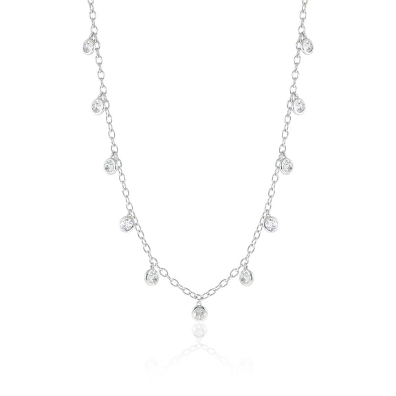 Gump's Signature White Topaz Dewdrops Necklace