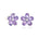 Gump's Signature Forget-Me-Not Earrings in Amethyst & Diamonds