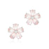 Gump's Signature Forget-Me-Not Earrings in Rose Quartz & Diamonds