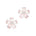 Gump's Signature Forget-Me-Not Earrings in Rose Quartz & Diamonds