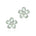 Gump's Signature Forget-Me-Not Earrings in Green Amethyst & Diamonds