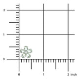 Forget-Me-Not Earrings in Green Amethyst & Diamonds