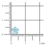 Forget-Me-Not Earrings in Swiss Blue Topaz & Diamonds