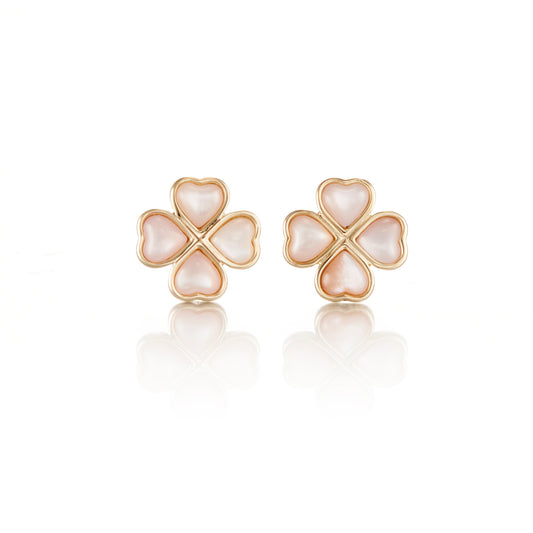 Gump's Signature Child's Pink Mother-of-Pearl Stud Earrings