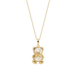 Gump's Signature Mother-of-Pearl Bear Pendant Necklace