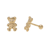 Child's Bear Stud Earrings