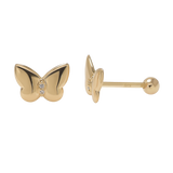 Child's Butterfly Stud Earrings
