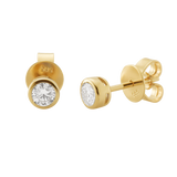 Mini Dot Earrings in Diamonds