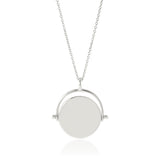 Gump's Signature Silver Swivel Round Pendant Necklace