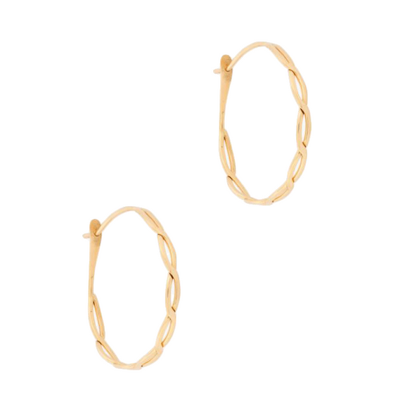 Melissa Joy Manning Twisted Hoop Earrings