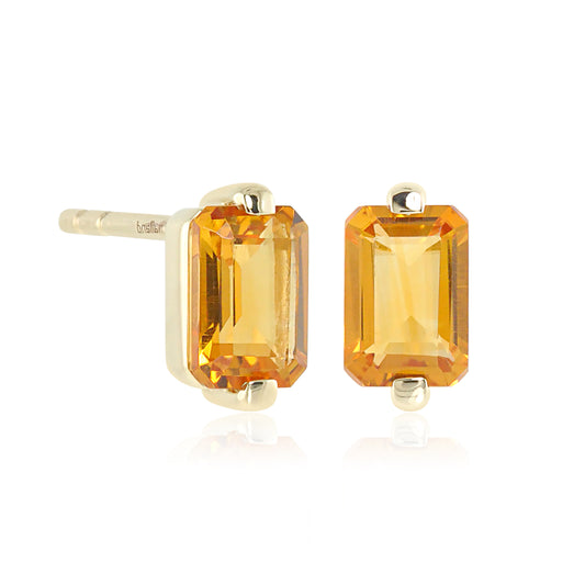 Jackie Earrings in Citrine