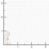 Silver Shou & Pearl Drop Earrings