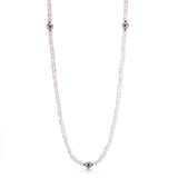 Blue Akoya Pearl & Moonstone Rope Necklace