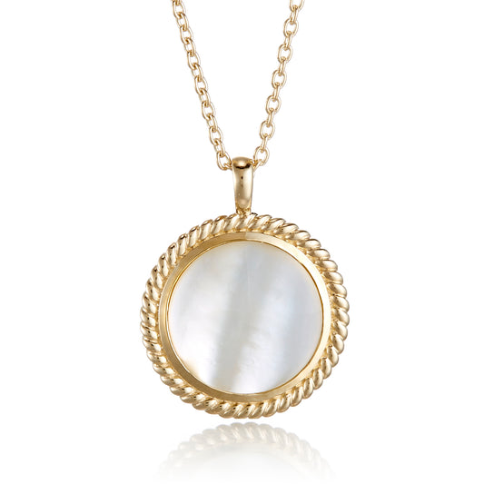 Gump's Signature Mother-of-Pearl Pendant Necklace