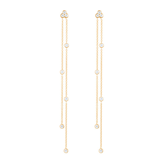 Carbon & Hyde Diamond Poppy Earrings